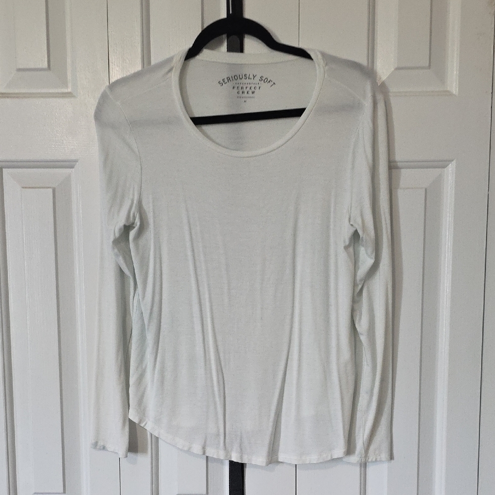 Aeropostale Seriously Soft Long Sleeve Tee - White